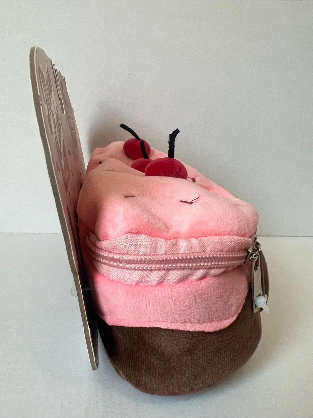 NWT Moon Cake Cherry Plush Pouch & Socks